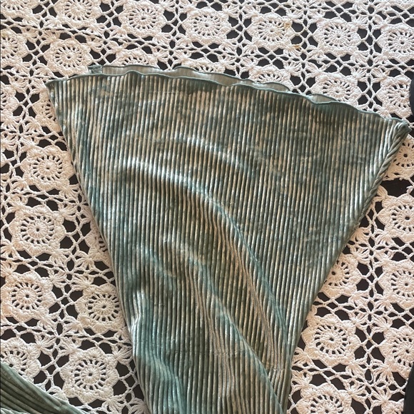 Urban Outfitters Green Ribbed Leggings - Picture 4 of 5